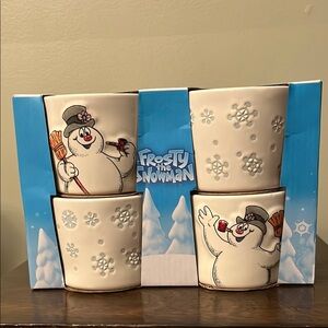 Rae Dunn Frosty the Snowman Ceramic Ramekin Set